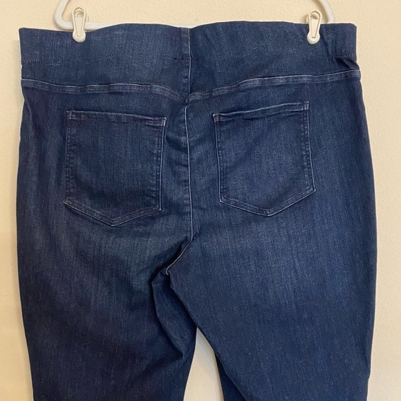 NYDJ Dark Kenzie Wash Pull On Bootleg Jeggings Jeans Size P2X - Picture 6 of 14